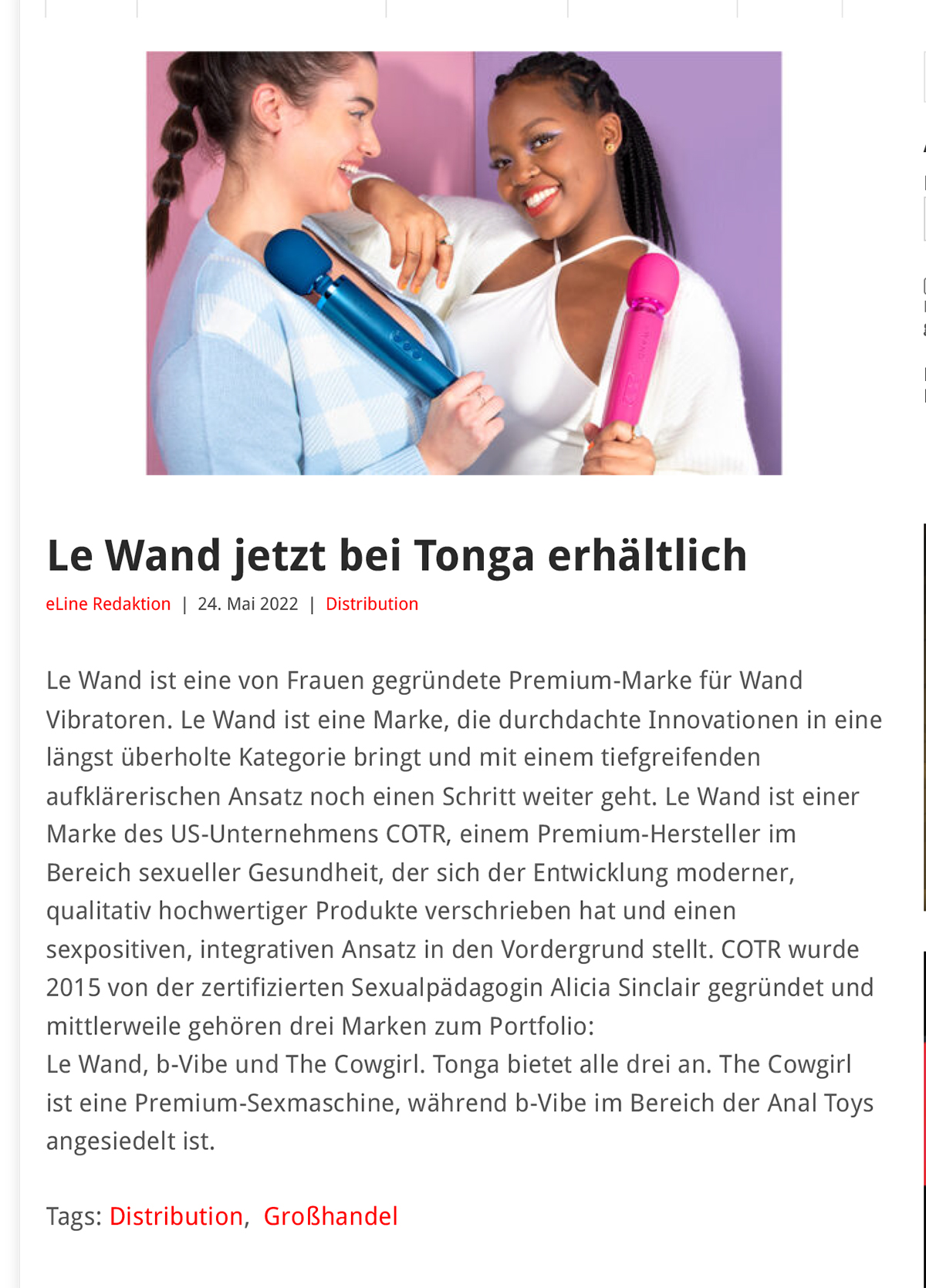 2022-05 eLine Online - Le Wand